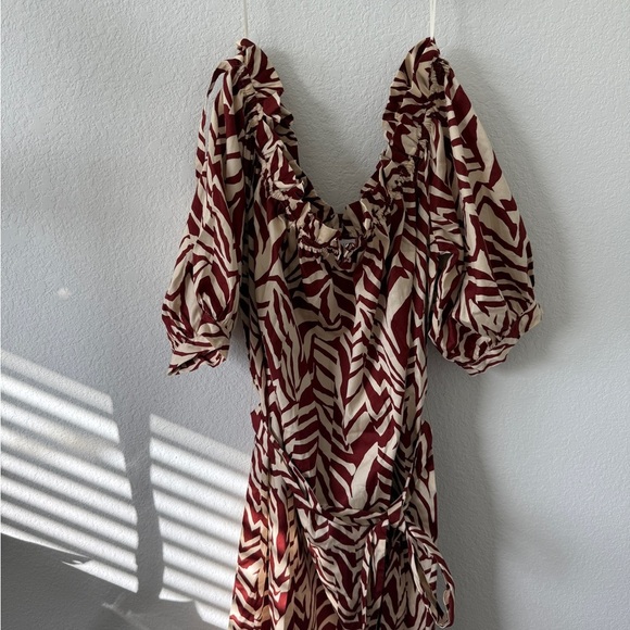 Eloquii Brown and White Mini Dress - Picture 6 of 8